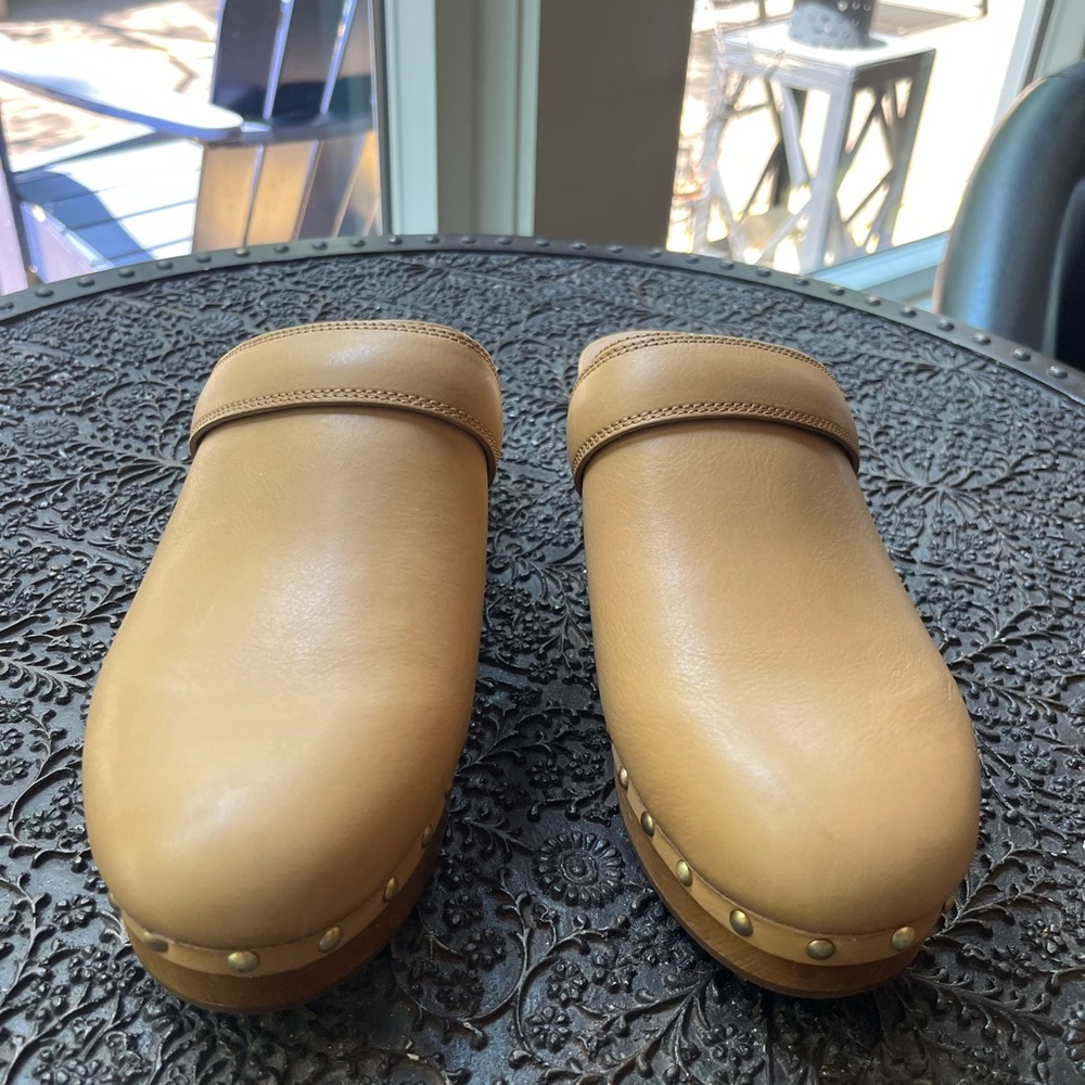 MADEWELL THE CECILY CLOG OILED LEATHER IN DRIED STRAW 9.5 - Picture 7 of 9